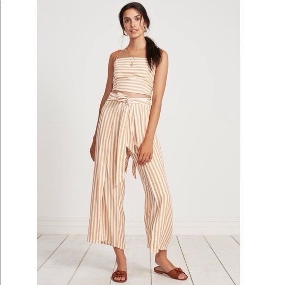 Faithfull The Brand Zeus Stripe Summer Pant Set - Picture 1 of 16